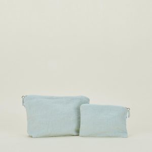 Bath Accessories |   Simple Linen Zipper Pouch – Sky Bath Accessories Bath Accessories