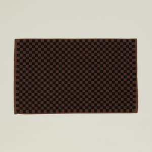 Bath Mats |   Roman Check Bath Mat – Brown Bath Mats Bath Mats