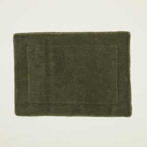 Bath Mats |   Simple Terry Bath Mat – Olive Bath Mats Bath Mats