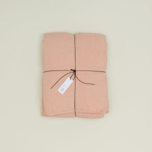 Blankets + Quilts |   Simple Linen Quilt – Blush Bed + Bath Blankets + Quilts