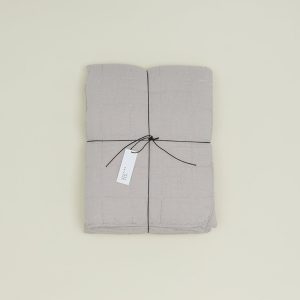 Blankets + Quilts |   Simple Linen Quilt – Light Grey Bed + Bath Blankets + Quilts