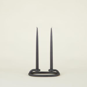 Candles + Tapers |   Duo Candlestick – Black Candles + Tapers Black