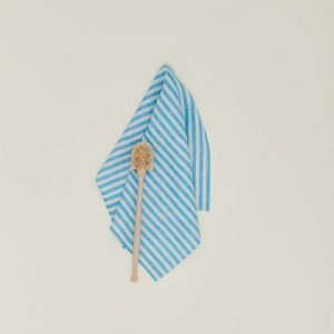 Cleaning |   Chambray Stripe Kitchen Towel – Blue Cleaning Blue