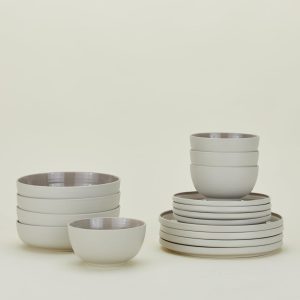 Dinnerware |   Essential Dinnerware, 16 Piece Set – Light Grey Dining Dinnerware