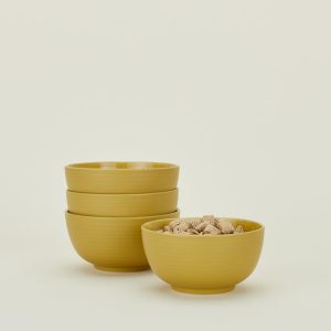 Dinnerware |   Essential Large Bowl, Set of 4 – Mustard Dining Dinnerware