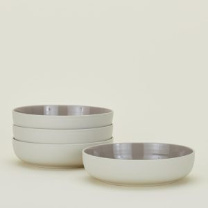 Dinnerware |   Essential Low Bowl, Set of 4 – Light Grey Dining Dinnerware