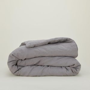 Duvets |   Simple Linen Duvet – Dark Grey Bed + Bath Dark Grey