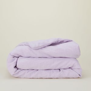 Duvets |   Simple Linen Duvet – Lilac Bed + Bath Duvets