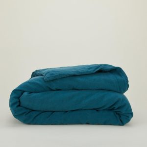 Duvets |   Simple Linen Duvet – Peacock Bed + Bath Duvets