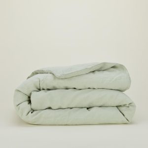 Duvets |   Simple Linen Duvet – Sage Bed + Bath Duvets