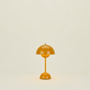 Lighting + Furniture |   Flowerpot Portable Lamp – Mustard Decor Lighting + Furniture