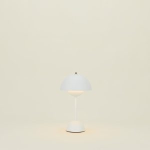 Lighting + Furniture |   Flowerpot Portable Lamp – White Decor Lighting + Furniture