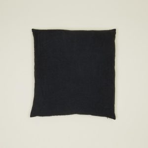 Pillows + Shams |   Simple Linen Euro Sham – Black Bed + Bath Black