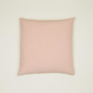 Pillows + Shams |   Simple Linen Euro Sham – Blush Bed + Bath Blush