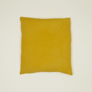 Pillows + Shams |   Simple Linen Euro Sham – Mustard Bed + Bath Mustard