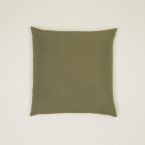 Pillows + Shams |   Simple Linen Euro Sham – Olive Bed + Bath Olive