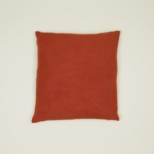 Pillows + Shams |   Simple Linen Euro Sham – Rust Bed + Bath Pillows + Shams