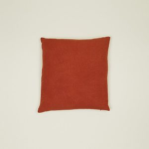 Pillows |   Simple Linen 18×18 Pillow – Rust Decor Pillows