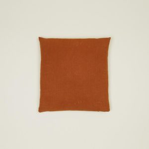 Pillows |   Simple Linen 18×18 Pillow – Terracotta Decor Pillows