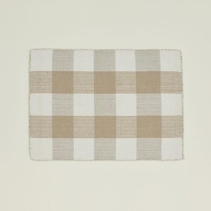 Rugs + Mats |   Simple Plaid Rug – Ivory/Flax Decor Ivory/Flax