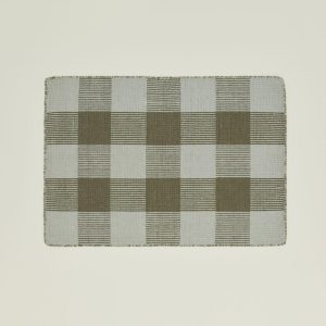 Rugs + Mats |   Simple Plaid Rug – Sage/Olive Decor Rugs + Mats