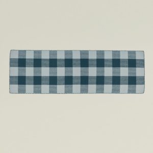 Rugs + Mats |   Simple Plaid Runner – Sky/Peacock Decor Rugs + Mats