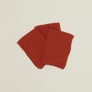 Table Linens |   Simple Linen Napkin – Rust Dining Rust