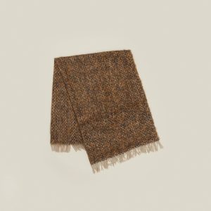 Throws |   Herringbone Mohair Throw – Brown Decor Brown