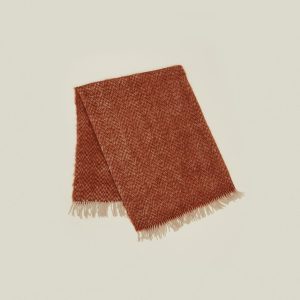 Throws |   Herringbone Mohair Throw – Terracotta Decor Terracotta