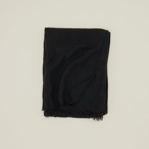 Throws |   Simple Linen Throw – Black Decor Black