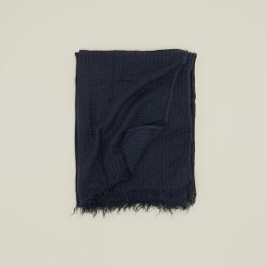 Throws |   Simple Linen Throw – Navy Decor Navy