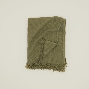 Throws |   Simple Linen Throw – Olive Decor Olive