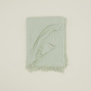 Throws |   Simple Linen Throw – Sage Decor Sage