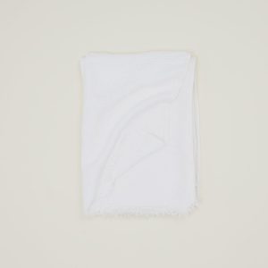 Throws |   Simple Linen Throw – White Decor Throws