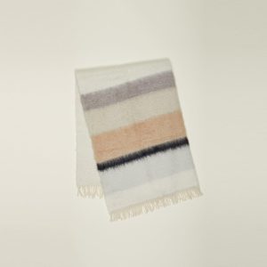 Throws |   Stripe Mohair Throw – Neutral Stripe Decor Neutral Stripe