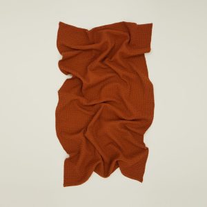 Towels |   Simple Waffle Towel – Terracotta Bed + Bath Terracotta