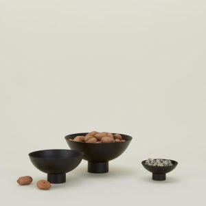 Vases + Bowls |   Essential Footed Bowl – Black Decor Black