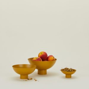 Vases + Bowls |   Essential Footed Bowl – Mustard Decor Mustard