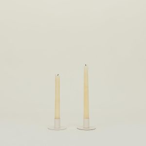 Candles + Tapers |   Essential Metal Candle Holders, Set of 2 – Ivory Decor Candles + Tapers