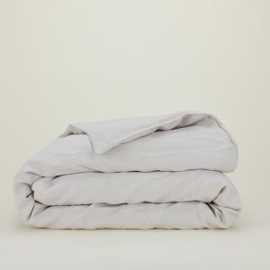 Duvets |   Simple Linen Duvet – Light Grey Bed + Bath Duvets